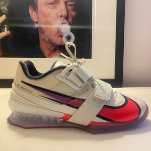 NIKE ROMALEOS 4 SE - PALE IVORY/HYPER VIOLET size EUR 37.5 lifting shoe